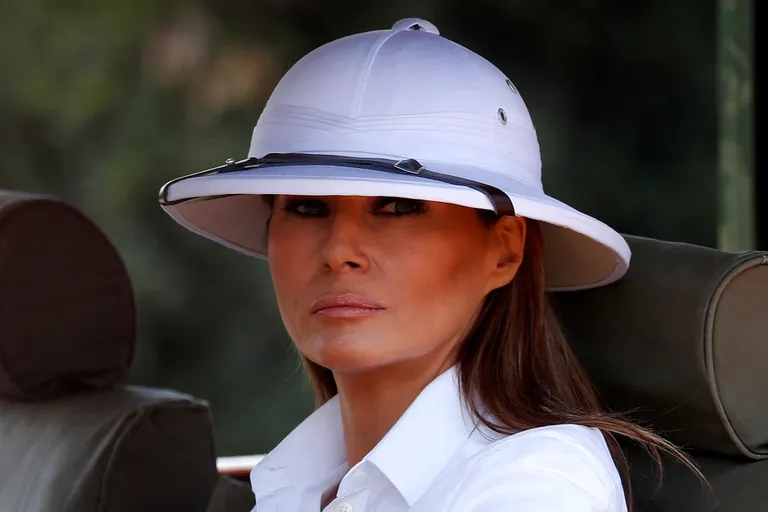 Melania Trump kandis Keenias, Nairobi rahvuspargis valget troopikakiivrit.