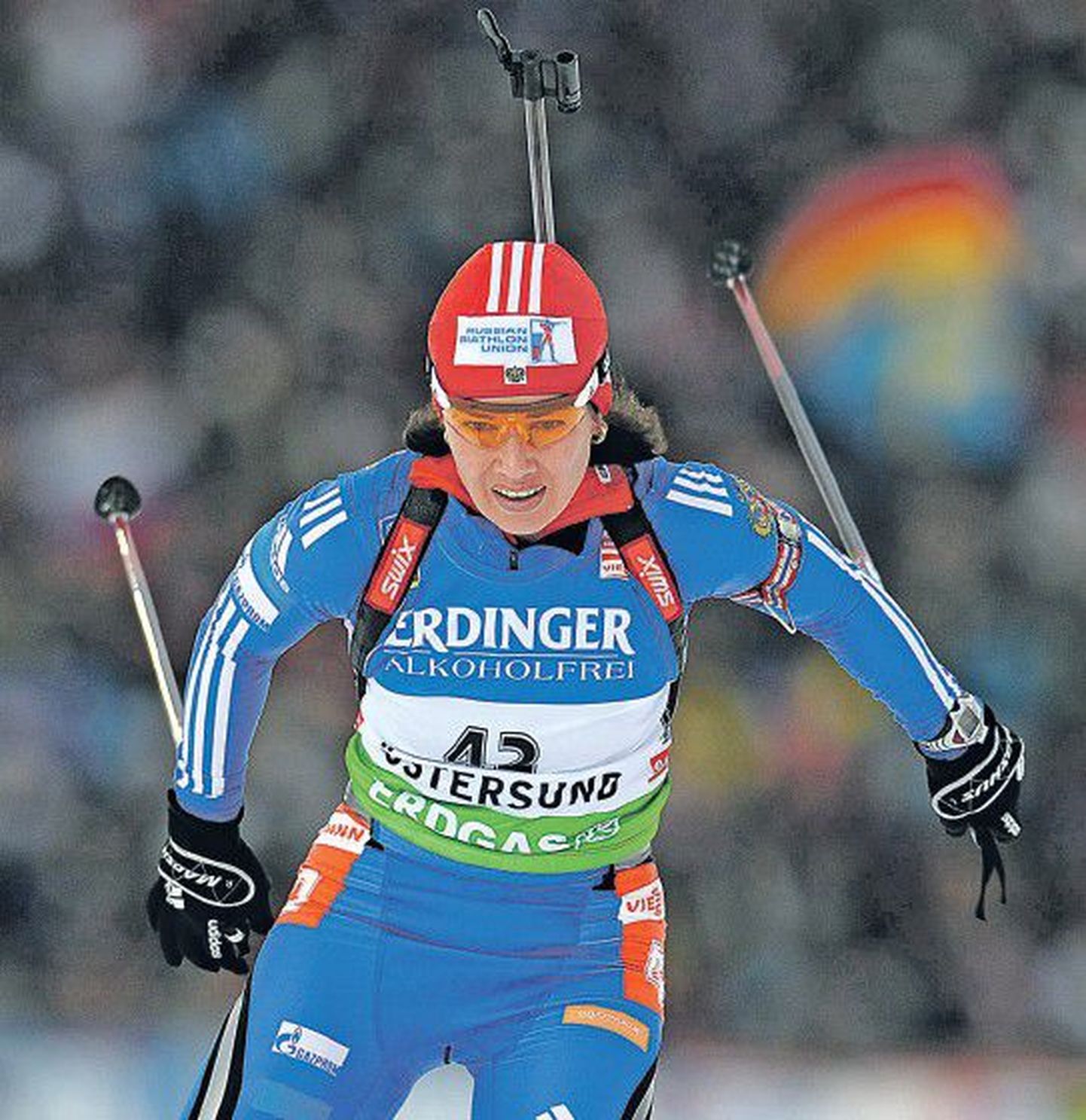 Российская биатлонистка Ольга Медведцева показала второй результат на этапе КМ Эстерсунде. Не допустив ни одного промаха, она уступила 6,8 секунды норвежке Туре Бергер.