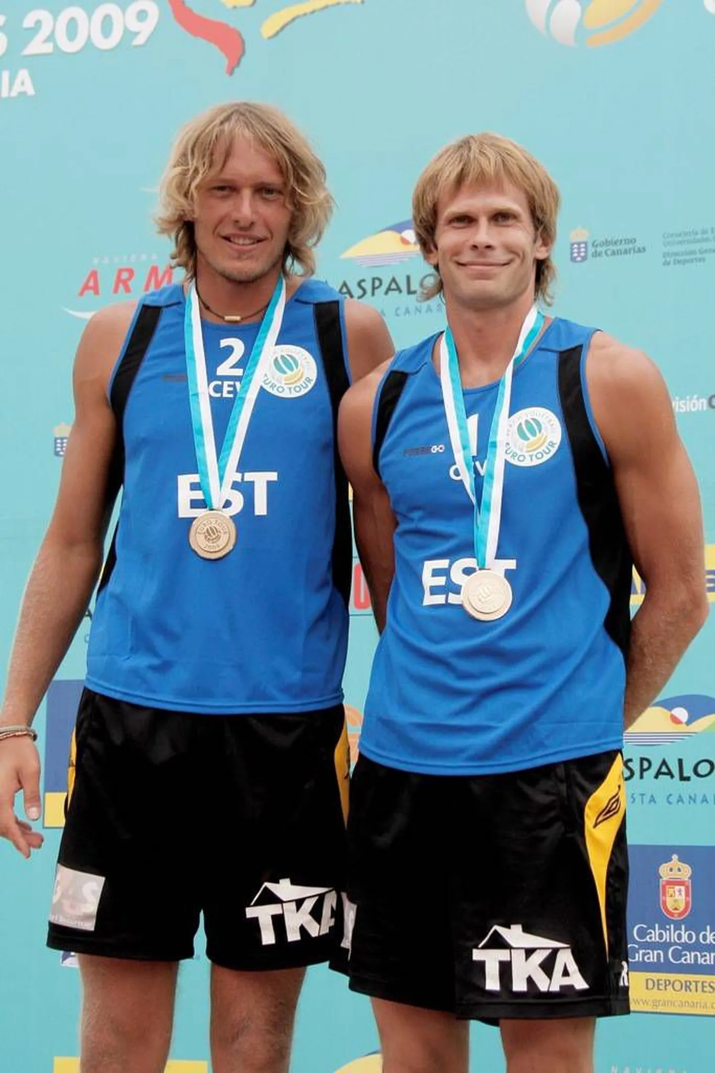 Rivo Vesik (vasakul) ja Kristjan Kais Gran Canaria EM-etapi pronksmedalitega.