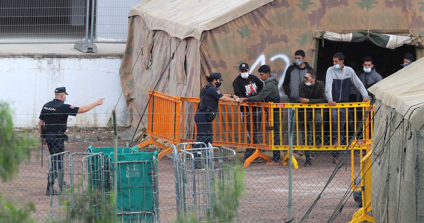 Migrantu nometne Spānijā