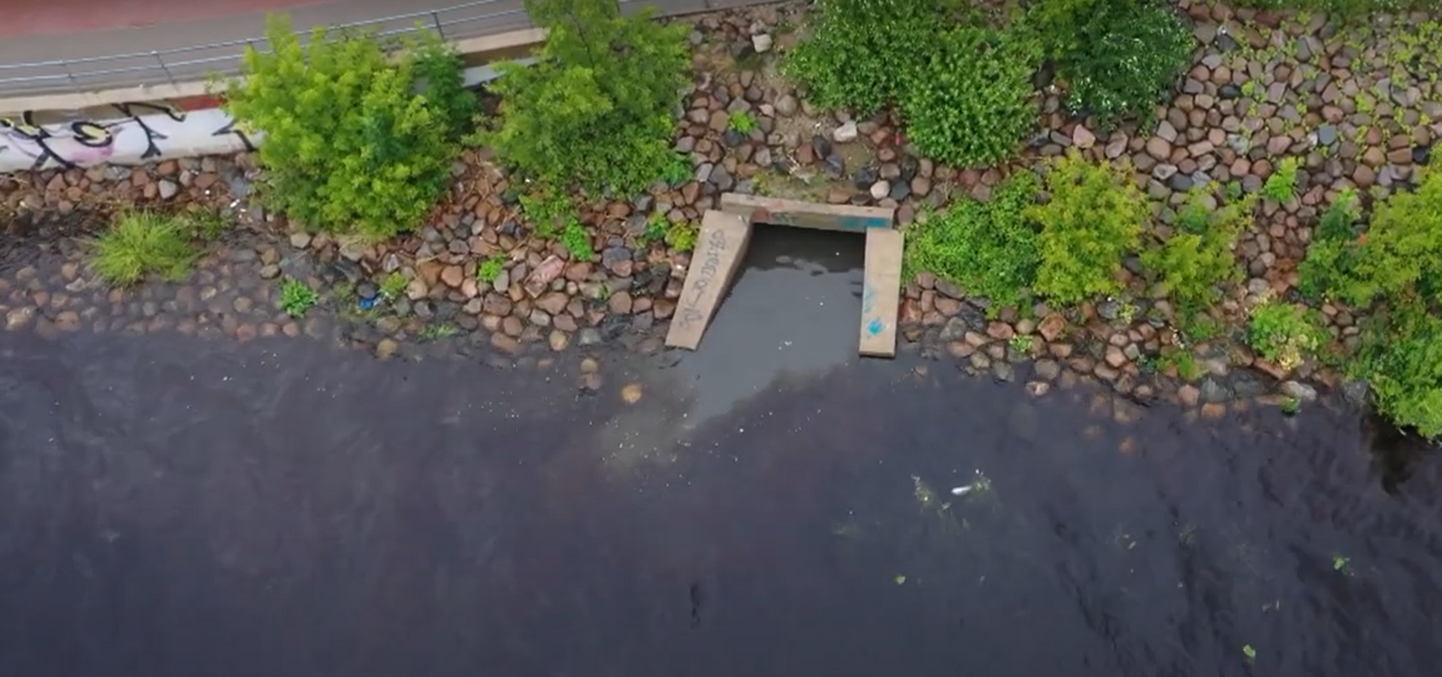 В Даугаву сбрасываются неочищенные сточные воды