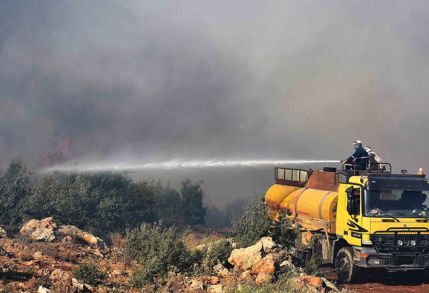 Tuletõrjujad Hama provintsis.