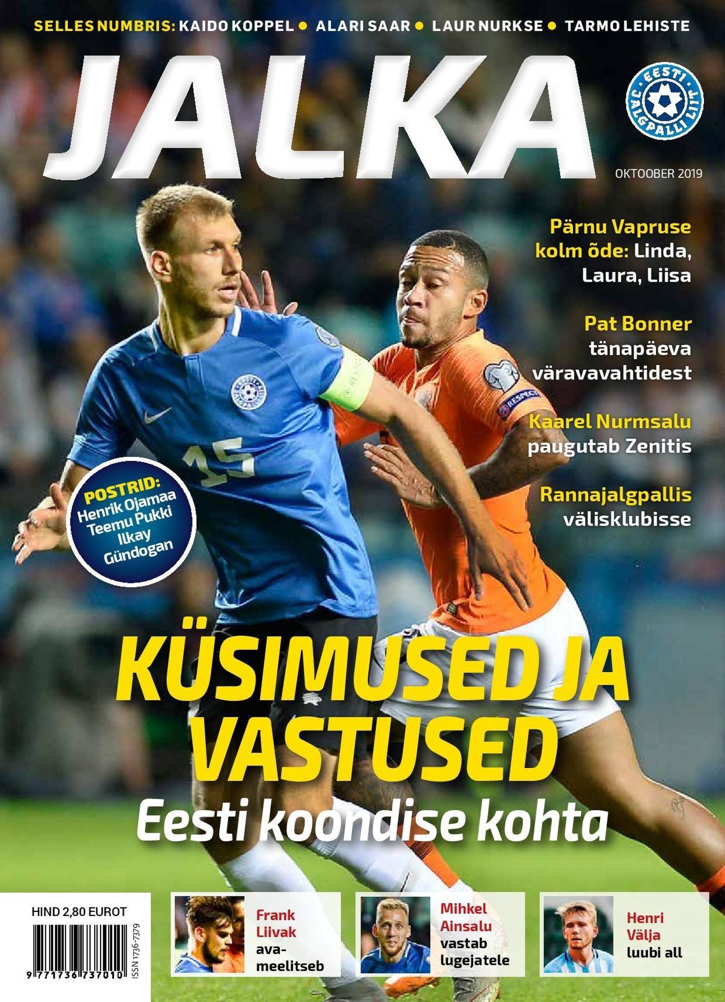 Ilmus ajakirja Jalka värske number, kus on juttu ka Lääne-Virumaaga seotud sportlastest.