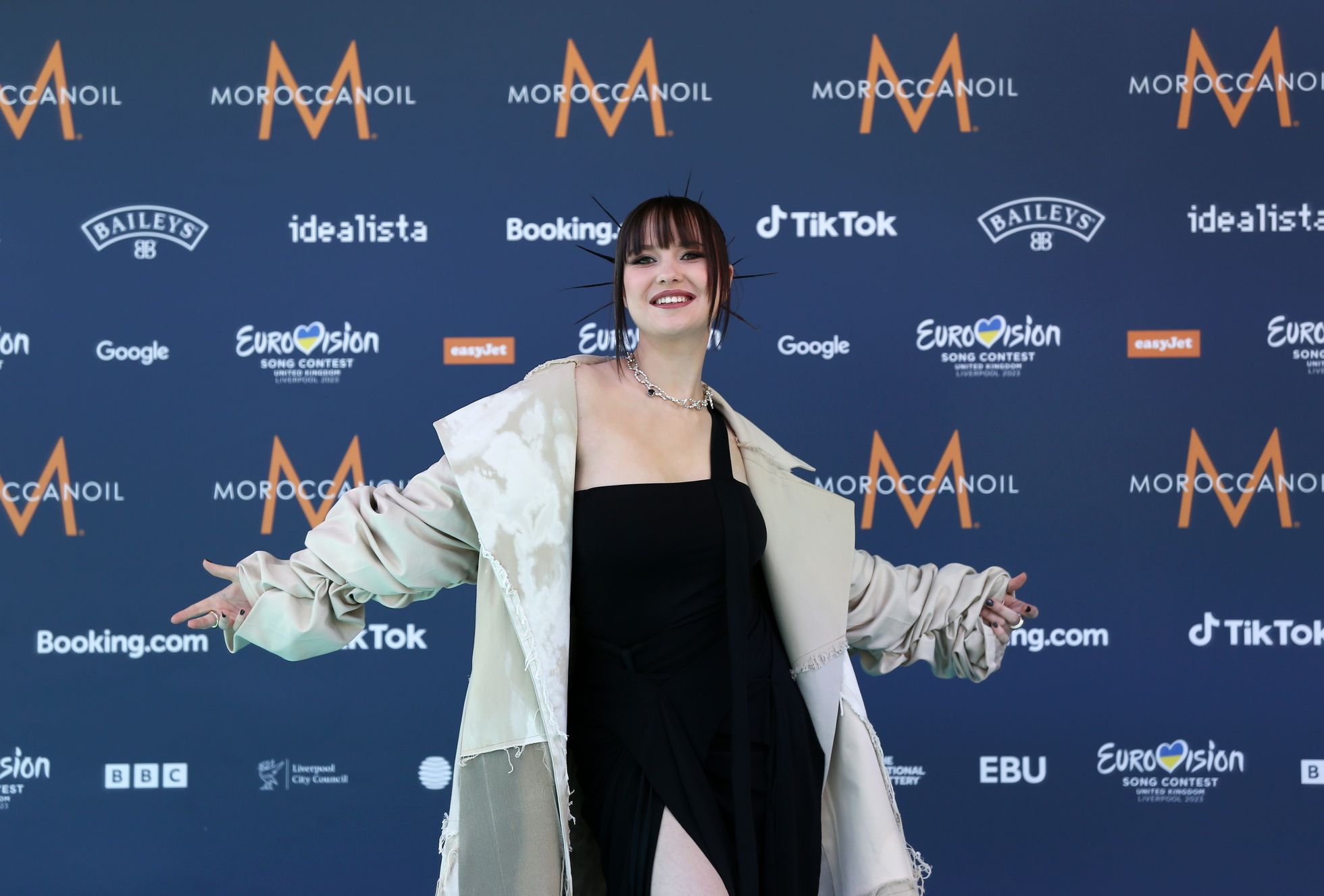 Алика Милова (Эстония) 7 мая на церемонии открытия "Евровидения" в Ливерпуле