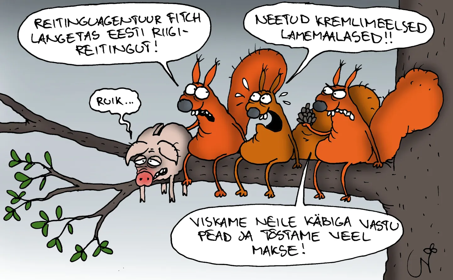 Urmas Nemvalts joonistab.