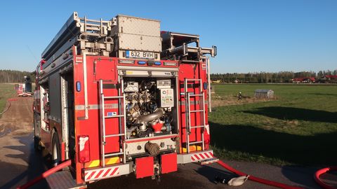 Sooja pandud sõiduauto süttis