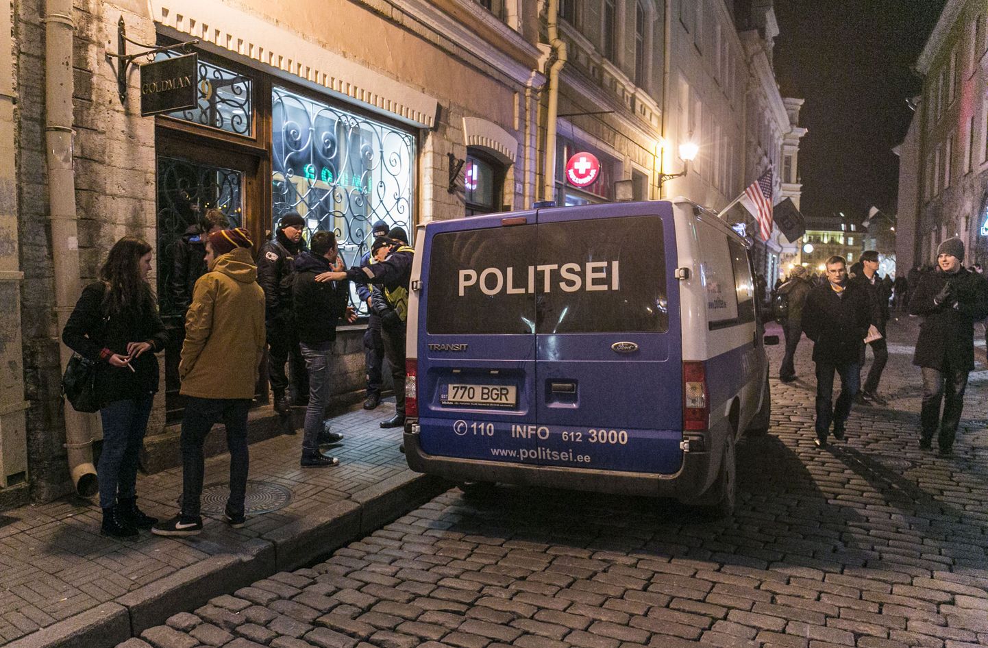 Tallinna vanalinnas toimud peol käis kohal ka politsei, kuid rikkumisi ei tuvastanud. Foto on illustratiivne.