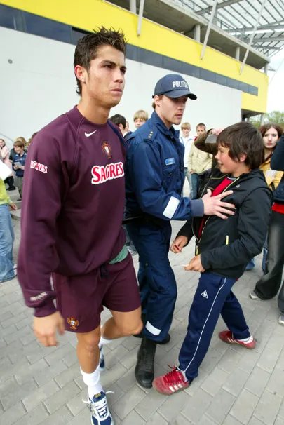Cristiano Ronaldo 2005. aasta juunis Tallinnas.