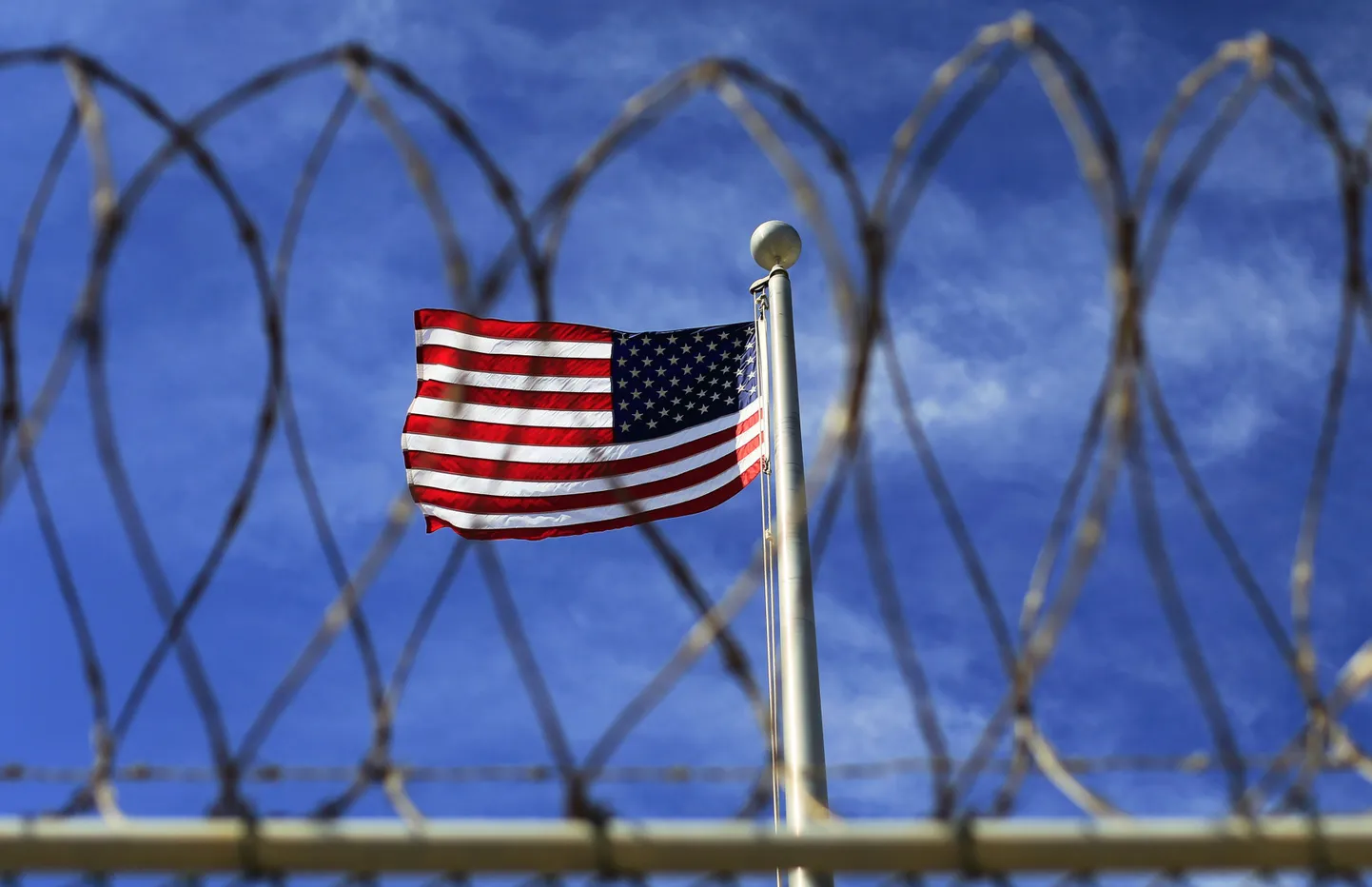 USA lipp Guantanamo Bay mereväebaasis Kuubal.