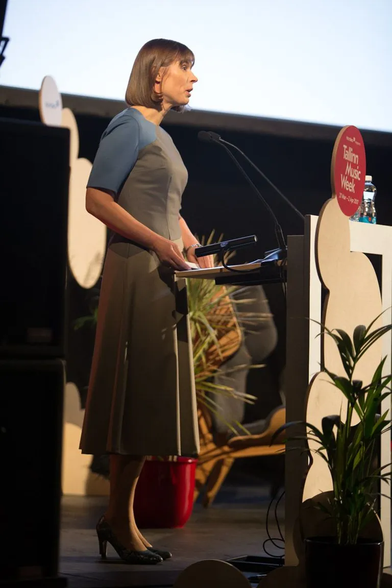 Tallinn Music Week 2017 konverentsi avamine Vene kultuurikeskuses. Kersti Kaljulaid