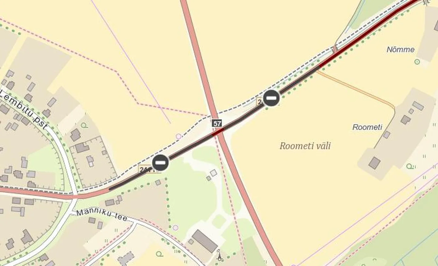 Kuvatõmmisel märgitud alal on liiklus kolmapäeva õhtuni häiritud.