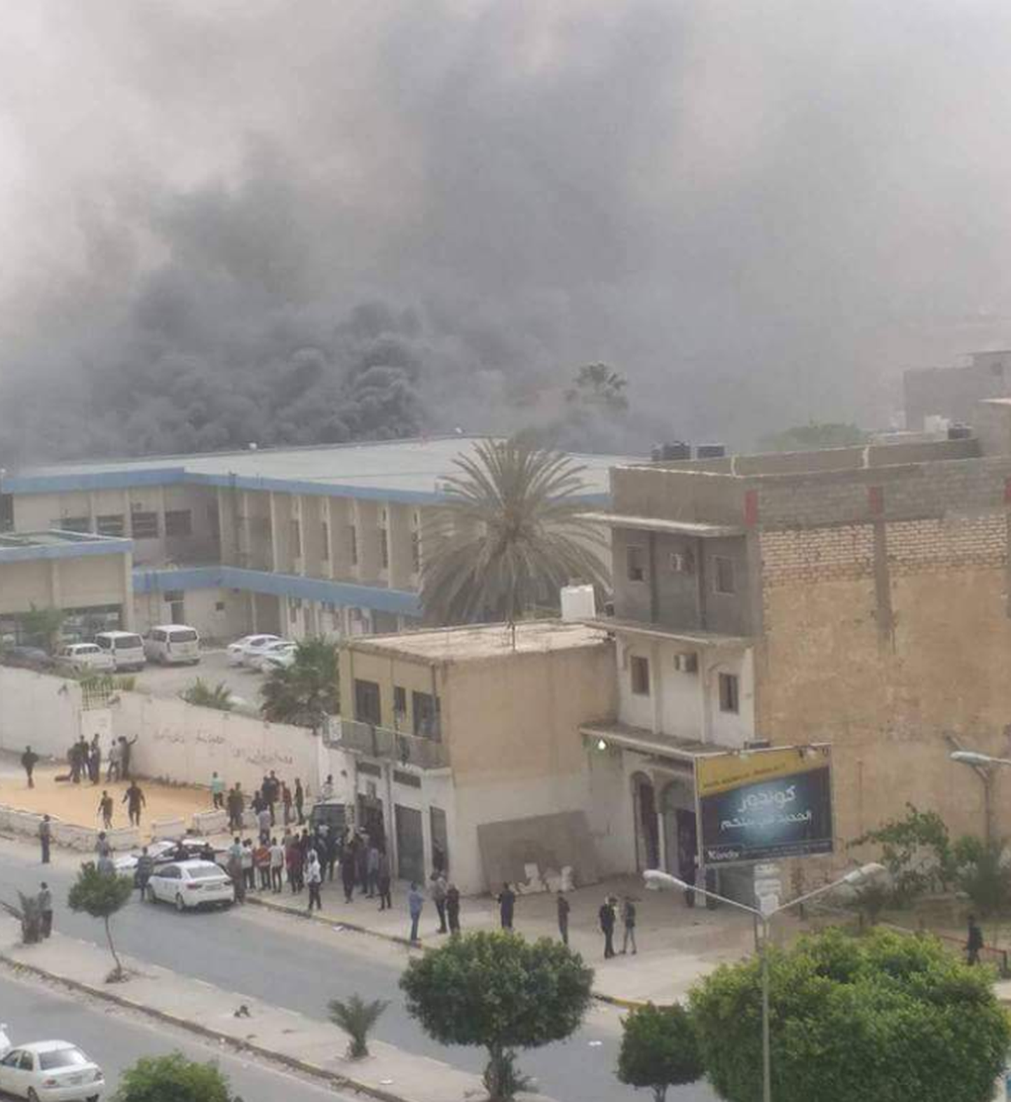 Plahvatus Tripoli valimiskomisjoni hoones.