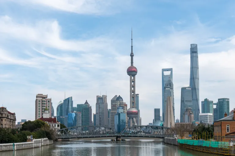 Hiina majanduskeskus Shanghai.