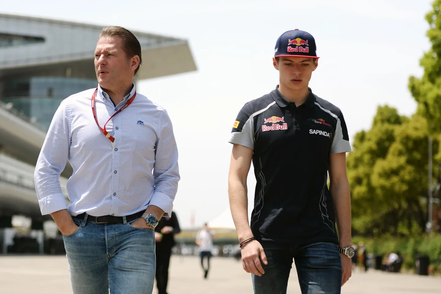 Jos ja Max Verstappen