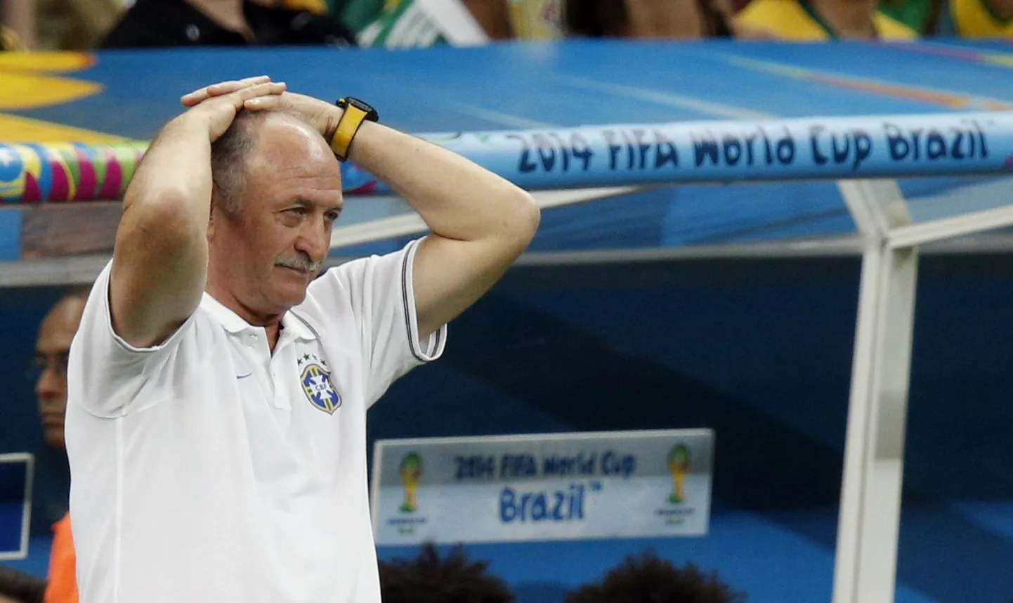 Brasiilia peatreener Luiz Felipe Scolari.