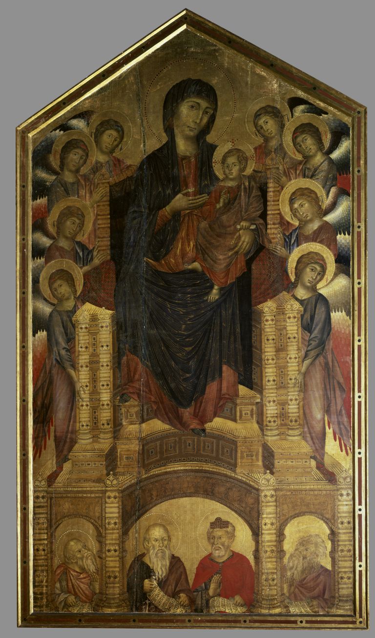Cimabue teos aastatest 1272 - 1274, millel on kujutatud Madonnat lapsega