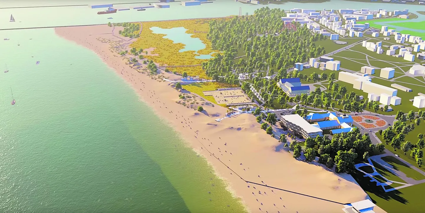 Pärnu linnavalitsus soovib keskranda laiendada kuni jõeni. Planeering näeb ette täiendavad juurdepääsud randa ja arhitektid on välja pakkunud meelelahutuslikke atraktsioone Rannaparki.