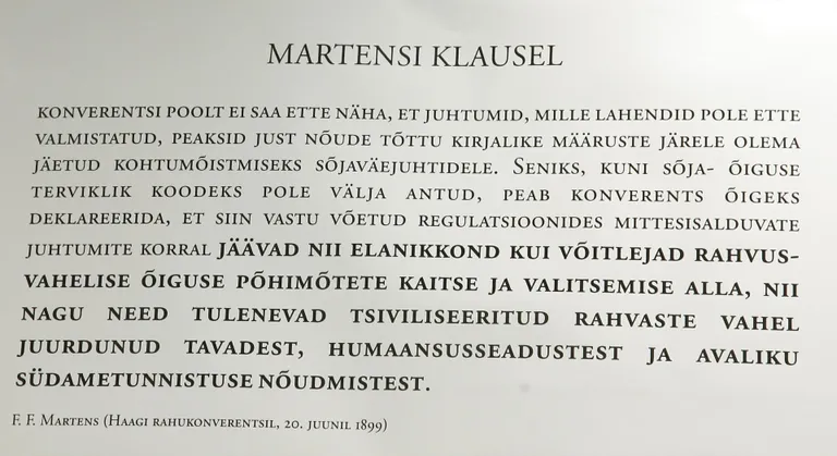 Martensi klausel.