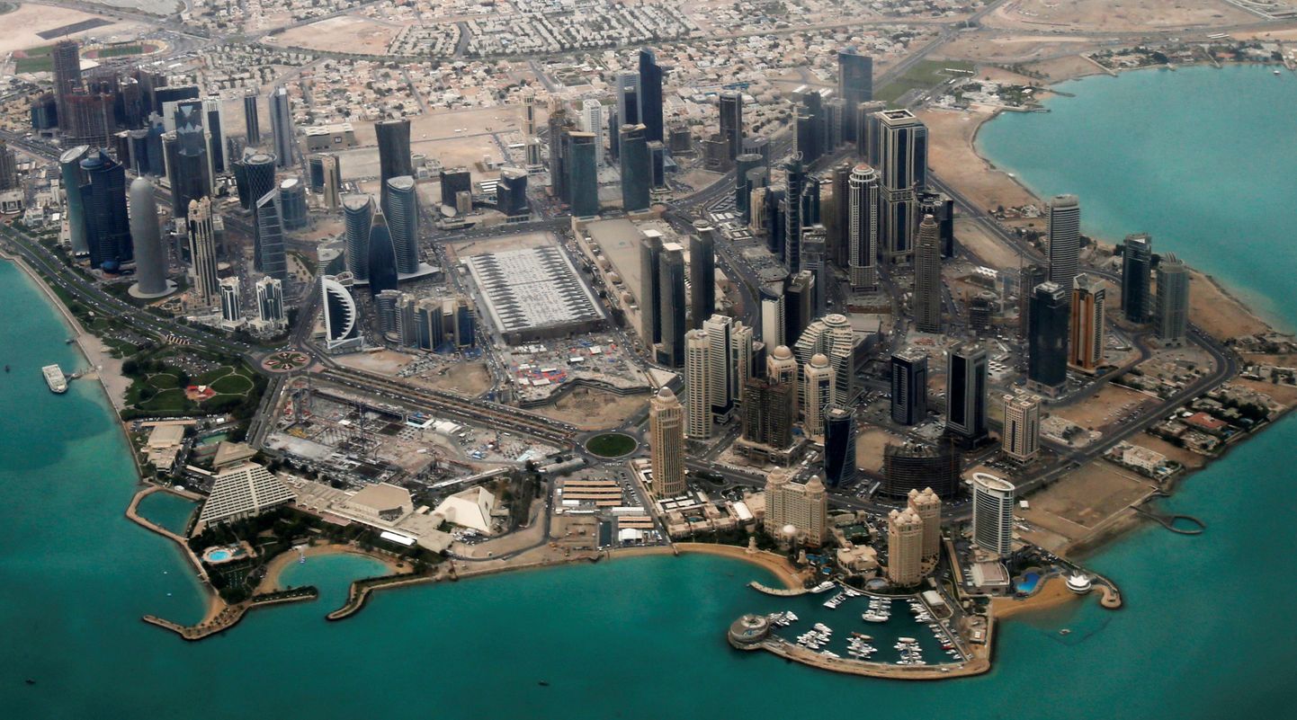 Vaade piirkonnale Dohas, kus asuvad paljude riikide diplomaatilised esindused.