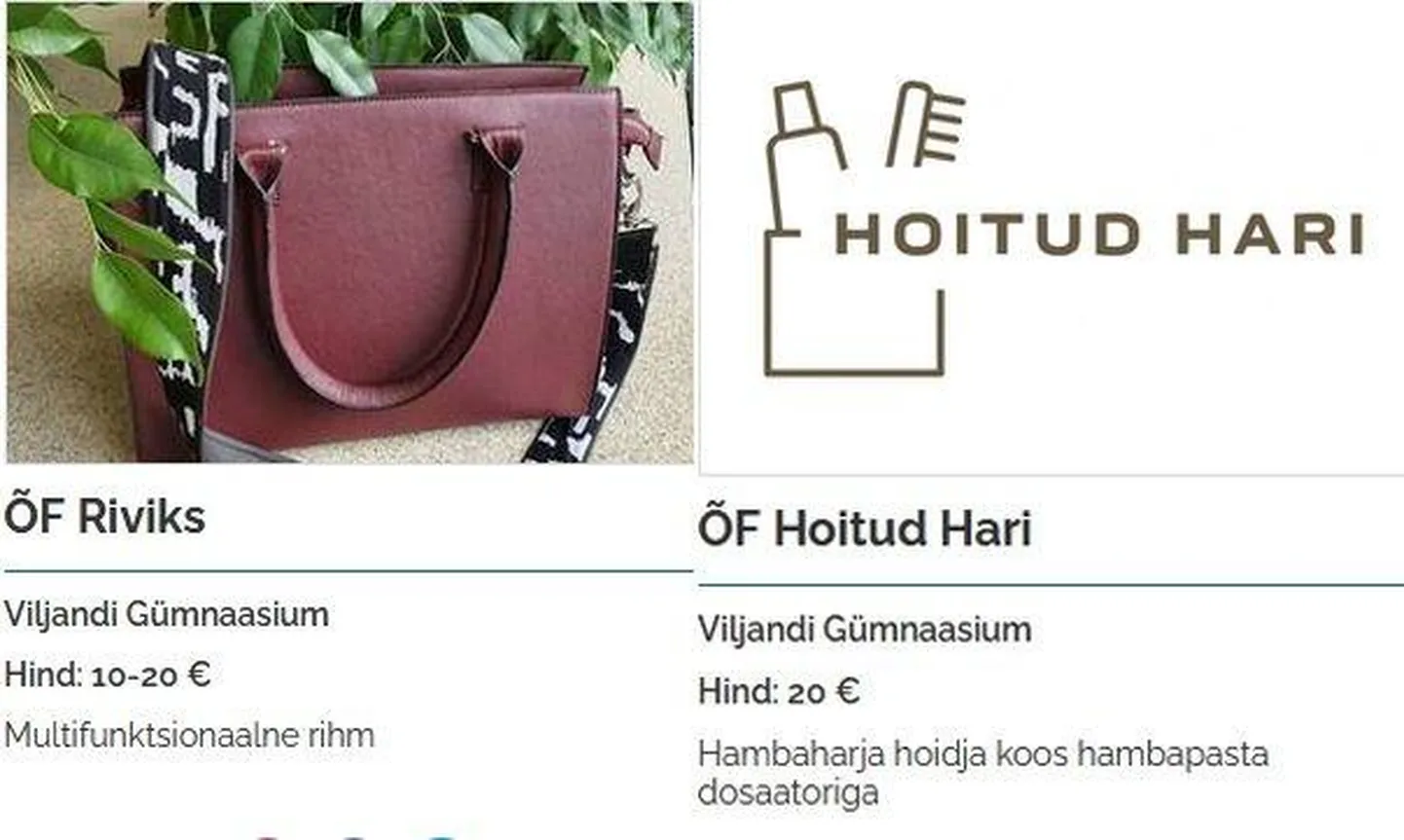Õpilasfirma Hoitud Hari pakub suuhoolduseks väärt kraami.