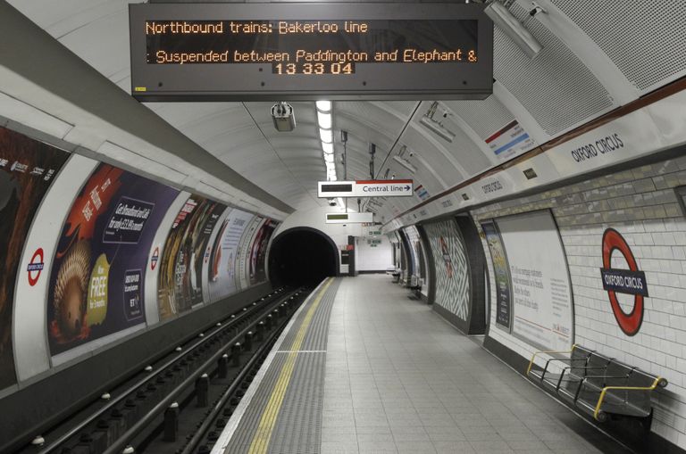 Londoni metroo Bakerloo liini Oxford Circuse jaam / Luke Macgregor/Reuters/Scanpix