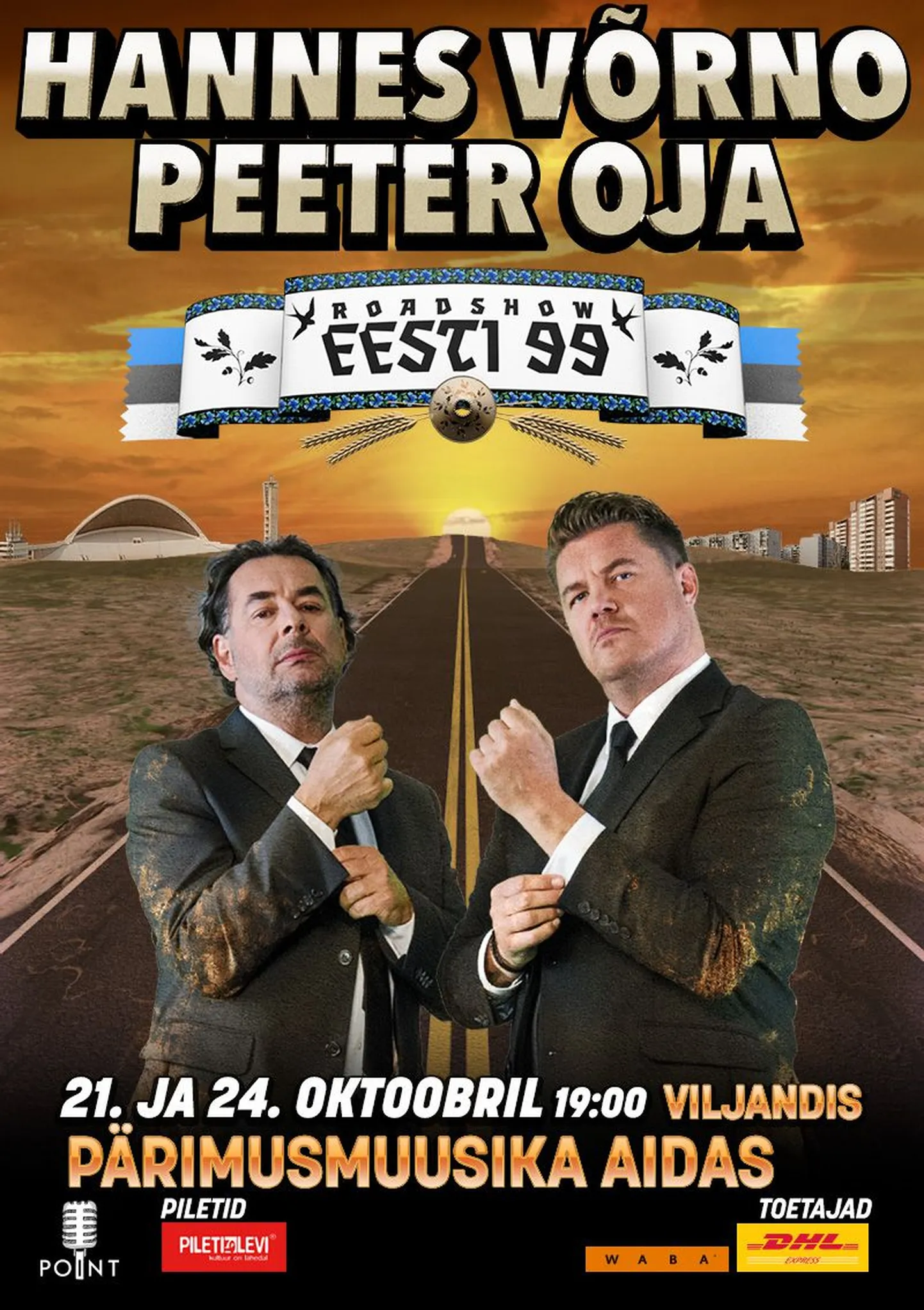 Hannes Võrno ja Peeter Oja roadshow "Eesti 99" pärimusmuusika aidas