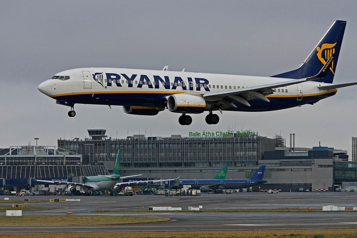 Ryanairi lennuk Dublini lennujaamas.