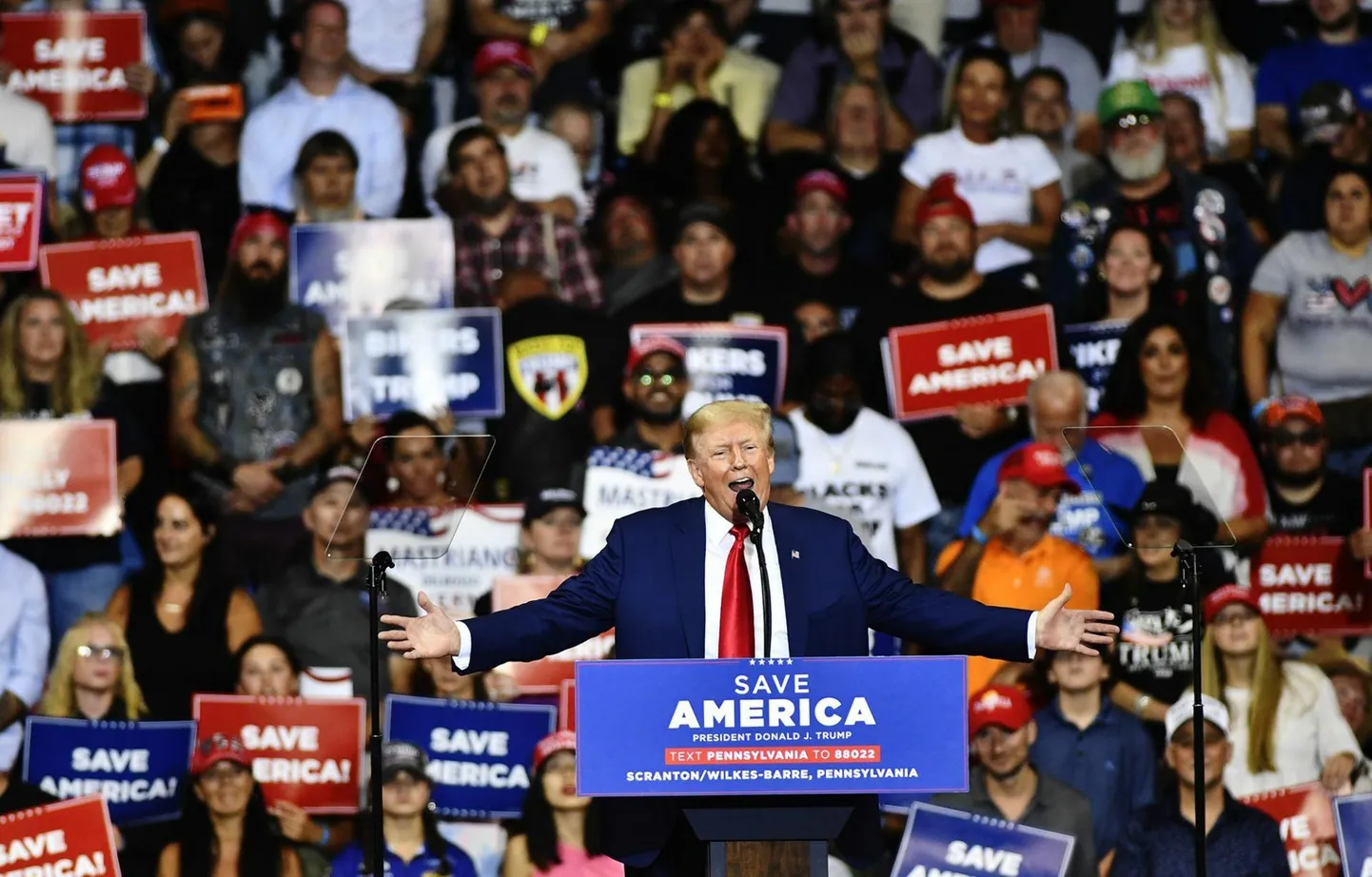 Donald Trump 3. septembril kampaaniaüritusel Pennsylvanias Wilkes-Barre’is.