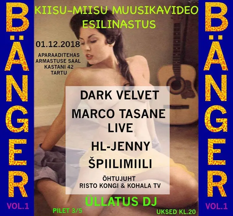 Selline nägi välja suurejoonelise muusikaürituse reklaamplakat.