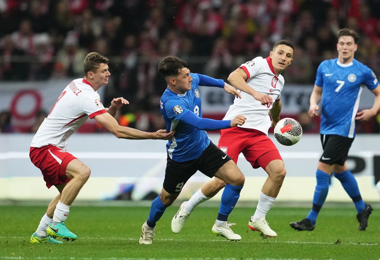 Оливер Юргенс в матче против Польши.