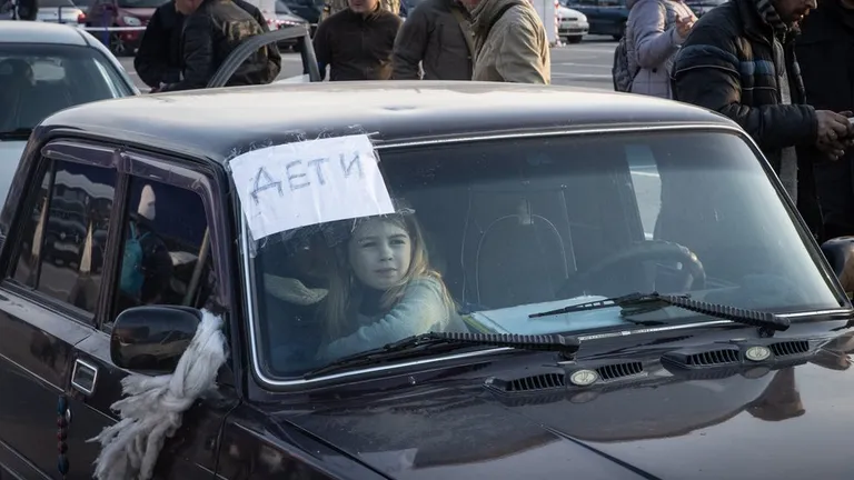 Эвакуация из Мариуполя в сторону Запорожья