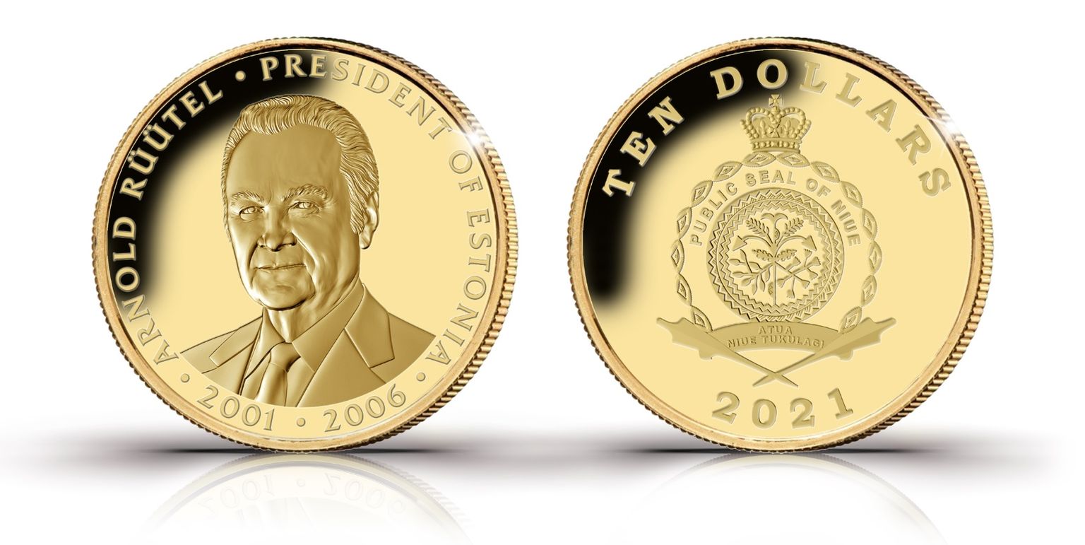 Выпущены золотые монеты с изображением Арнольда Рюйтеля.