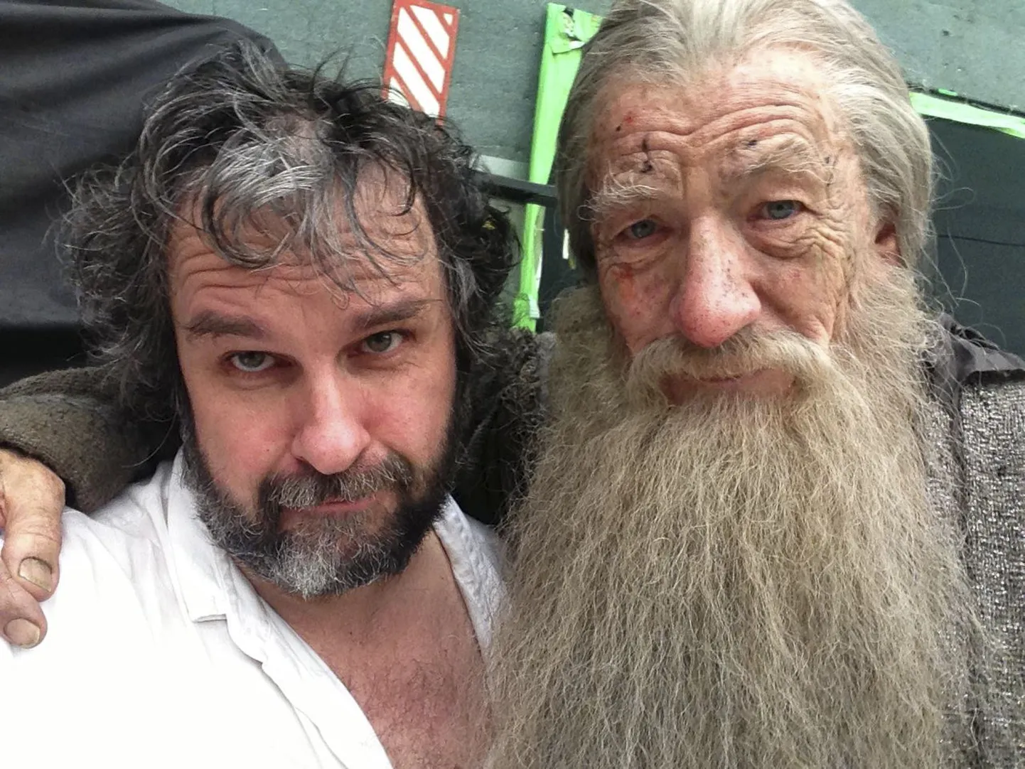 Peter Jackson ja sir Ian McKellen
