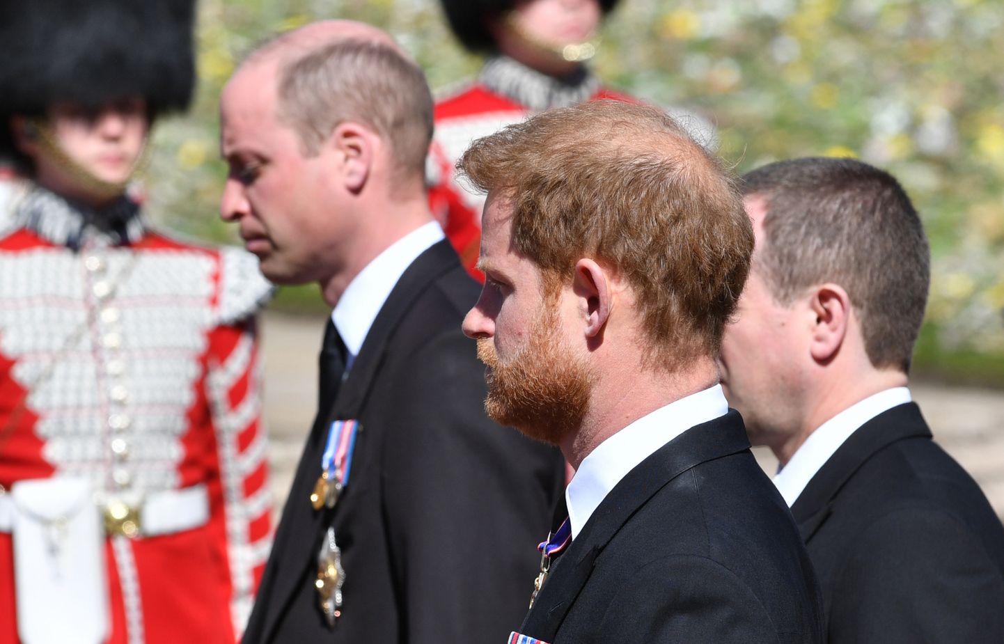William ja Harry 17. aprillil Windsoris Philipi matustel.