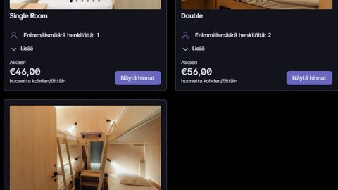Helsingi südalinna tuleb imepisikeste tubadega hotell