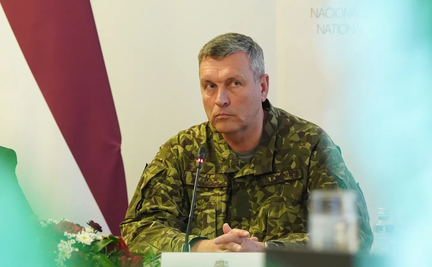 Командующий Национальными вооруженными силами Леонид Калниньш