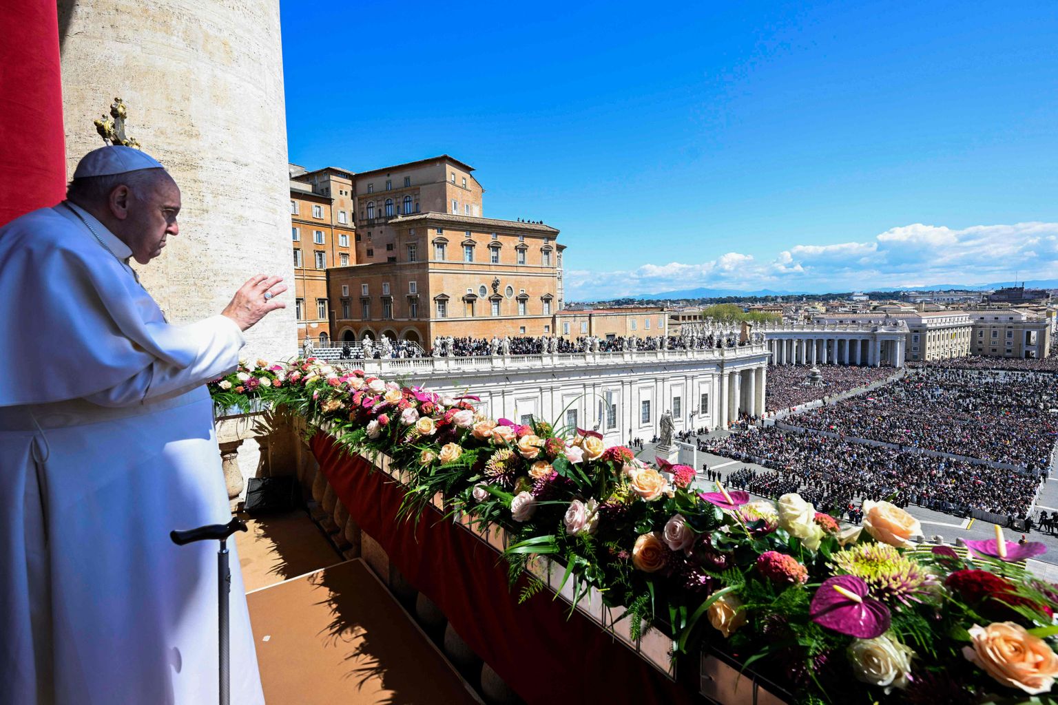 Месса папы римского Франциска в Ватикане