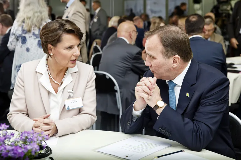 Anne Berner ja Stefan Lofven eelmisel suvel.