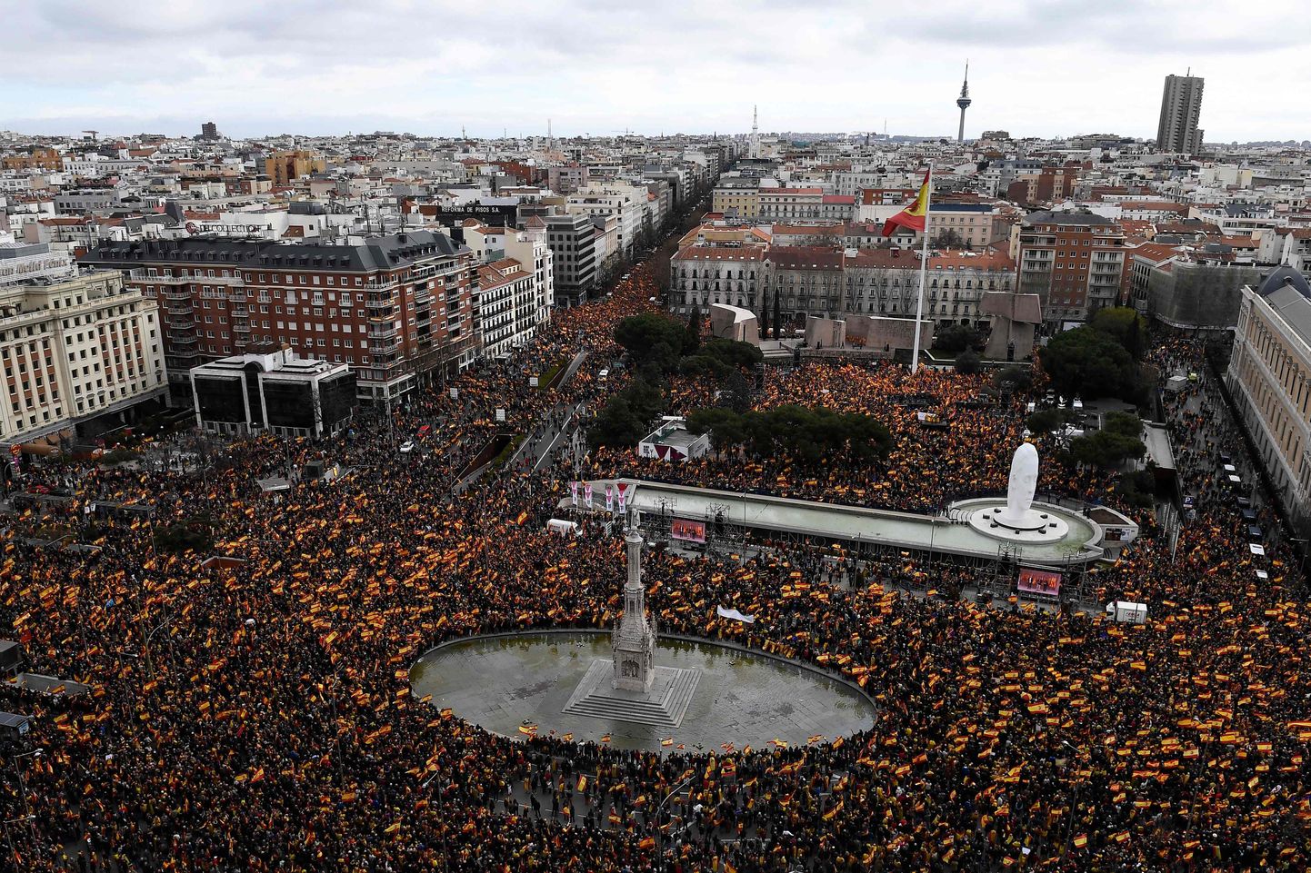 Meeleavaldajad Madridis.