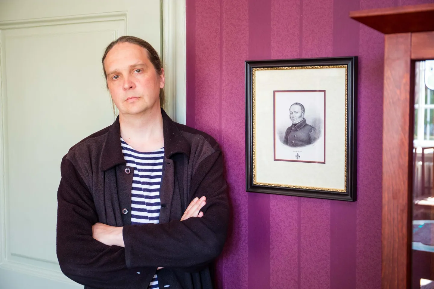 Ain Kütt ja tema krimkade peakangelase Paul Alexander Eduard von Focki portree.
