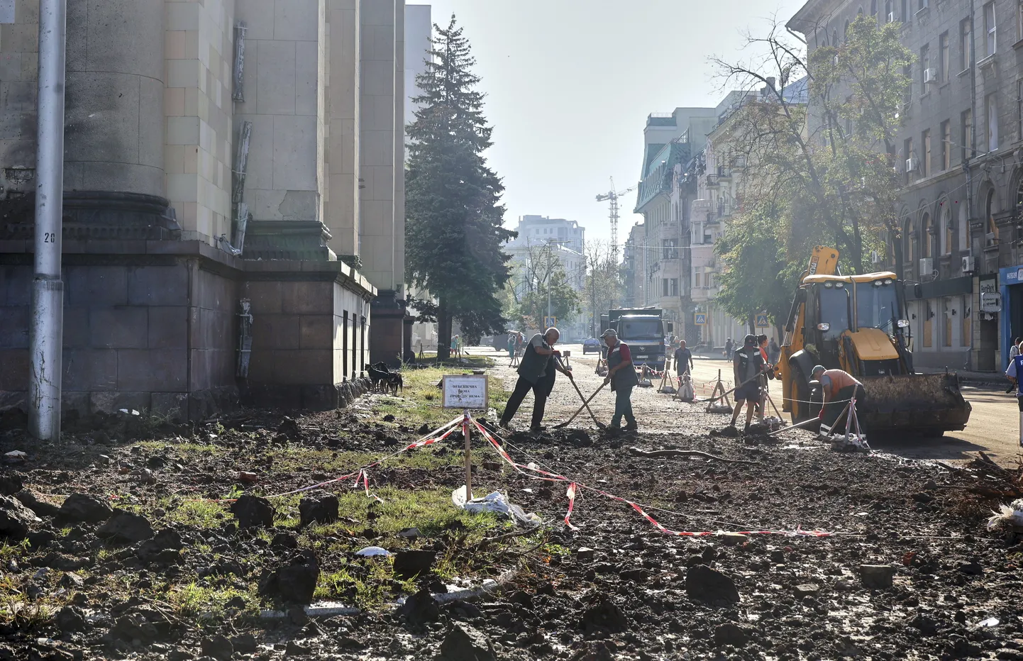Харьков после обстрела.