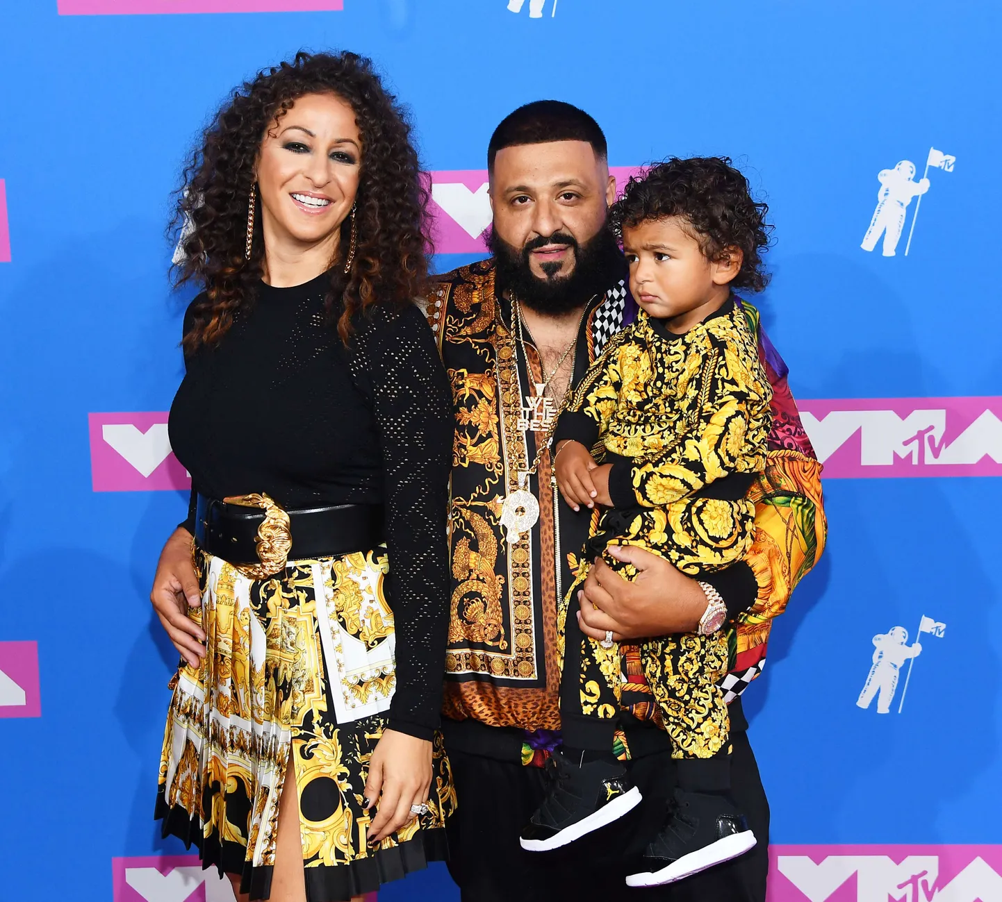 Dj Khaled ar ģimeni 2018. gada MTV mūzikas balvu pasniegšanas ceremonijā