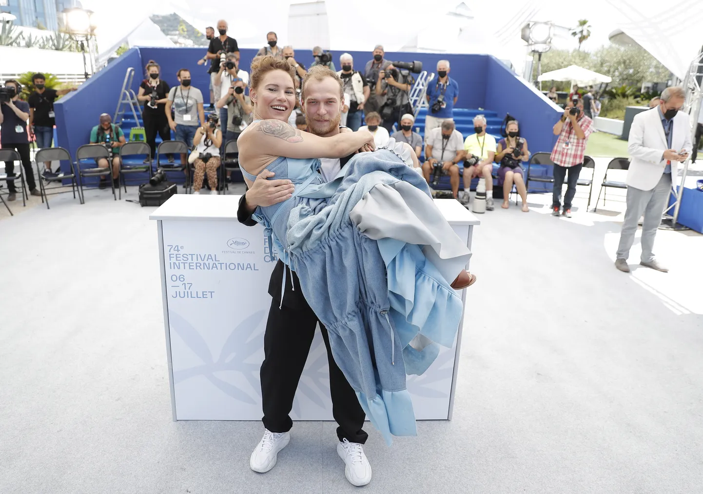 Seidi Haarla ja Juri Borissov Cannes'i filmifestivalil