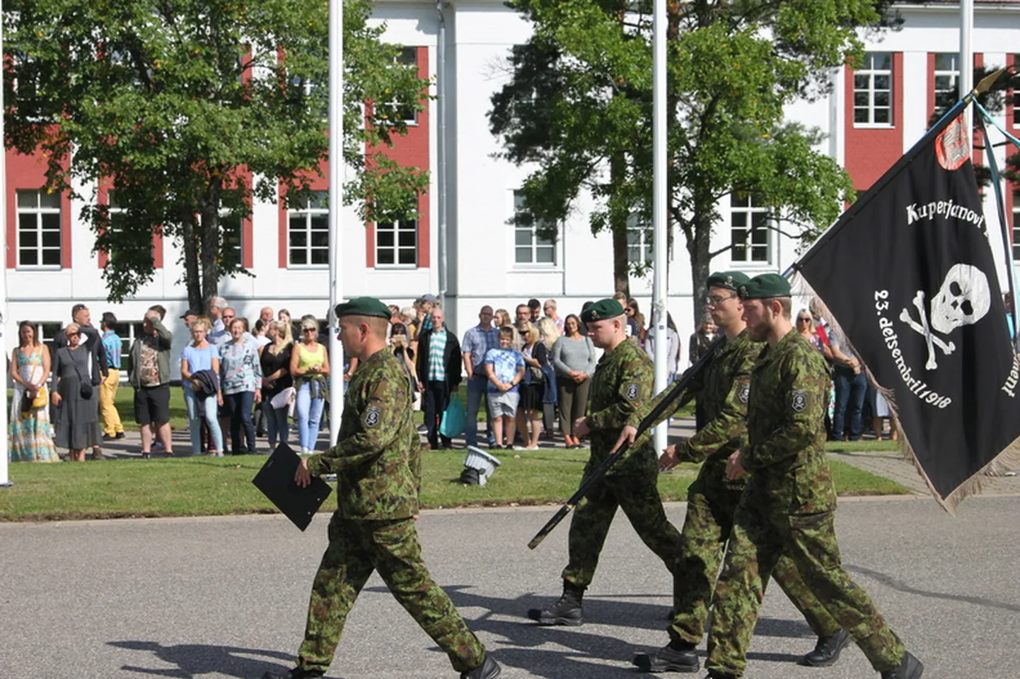 Tänane tseremoonia Võrus asuvas Kuperjanovi jalaväepataljonis.