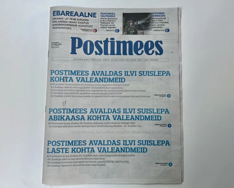 Postimehe esikaas.