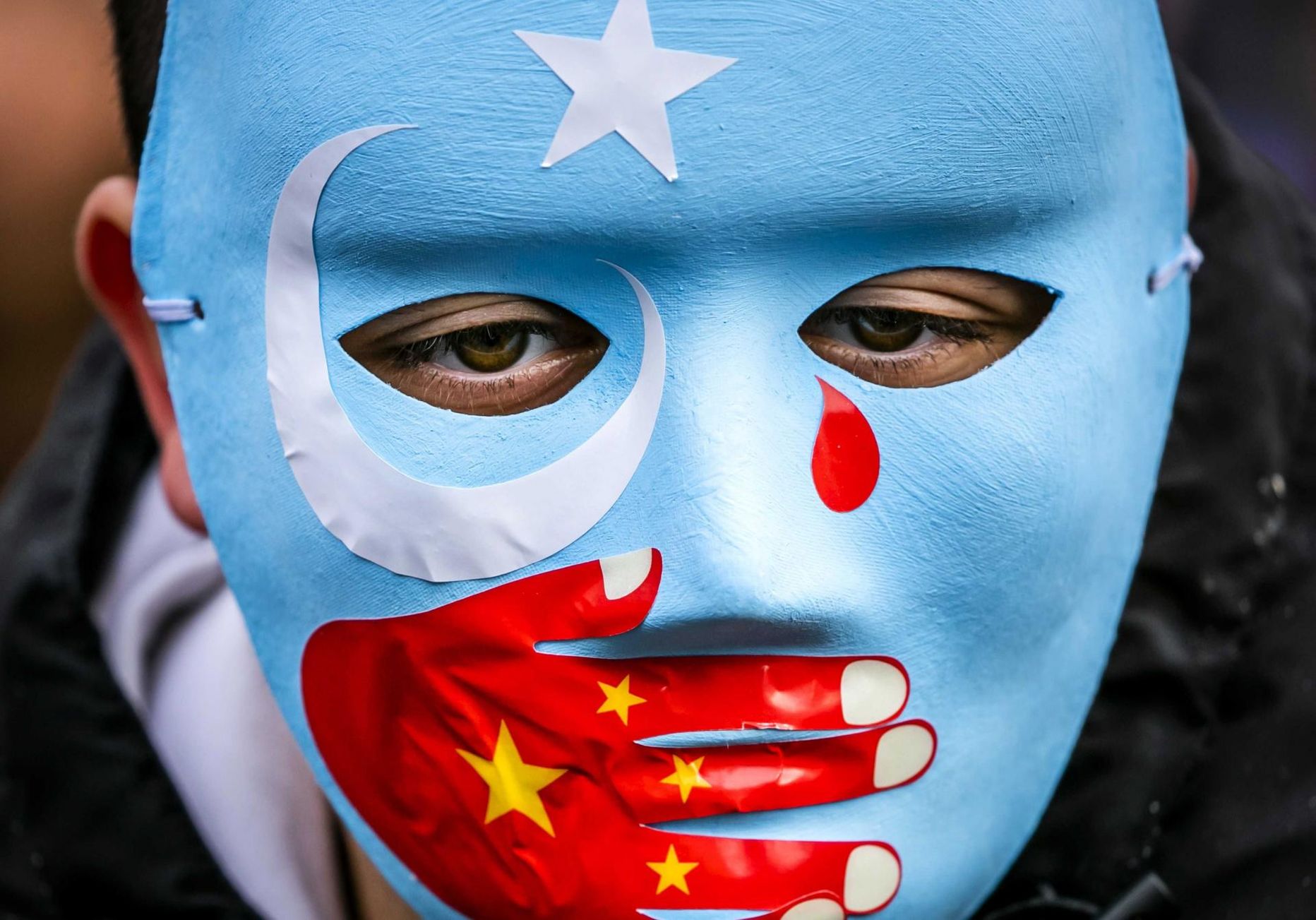 Uiguuri protestija.
