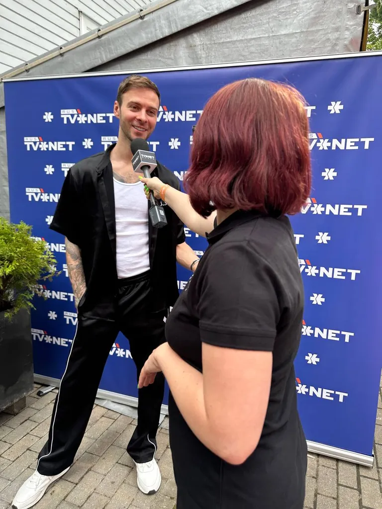 Макс Барских и журналист RUS TVNET Раиса Смирнова
