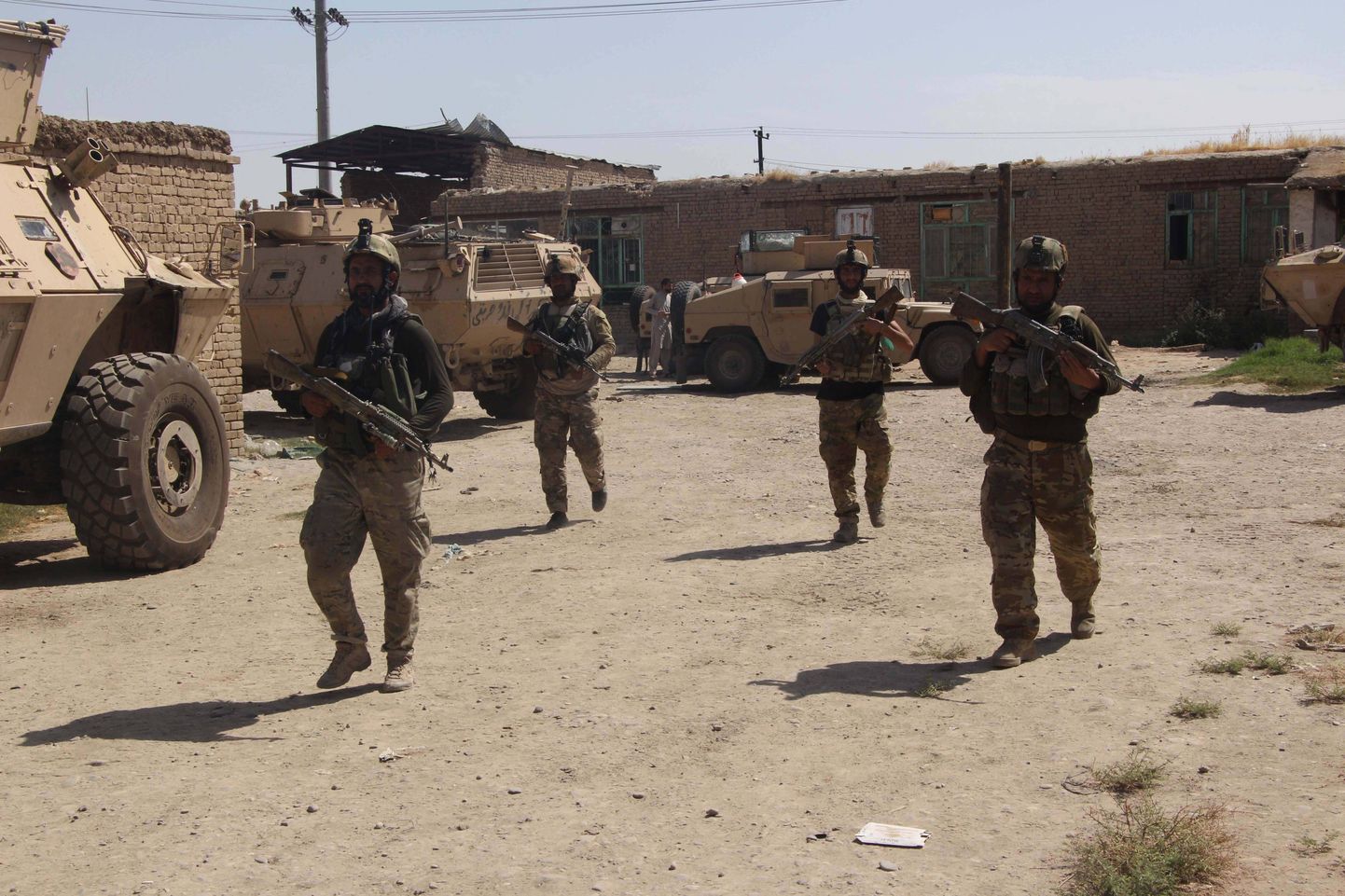 Afganistani julgeolekujõud Kunduzis. Foto on illustratiivne.