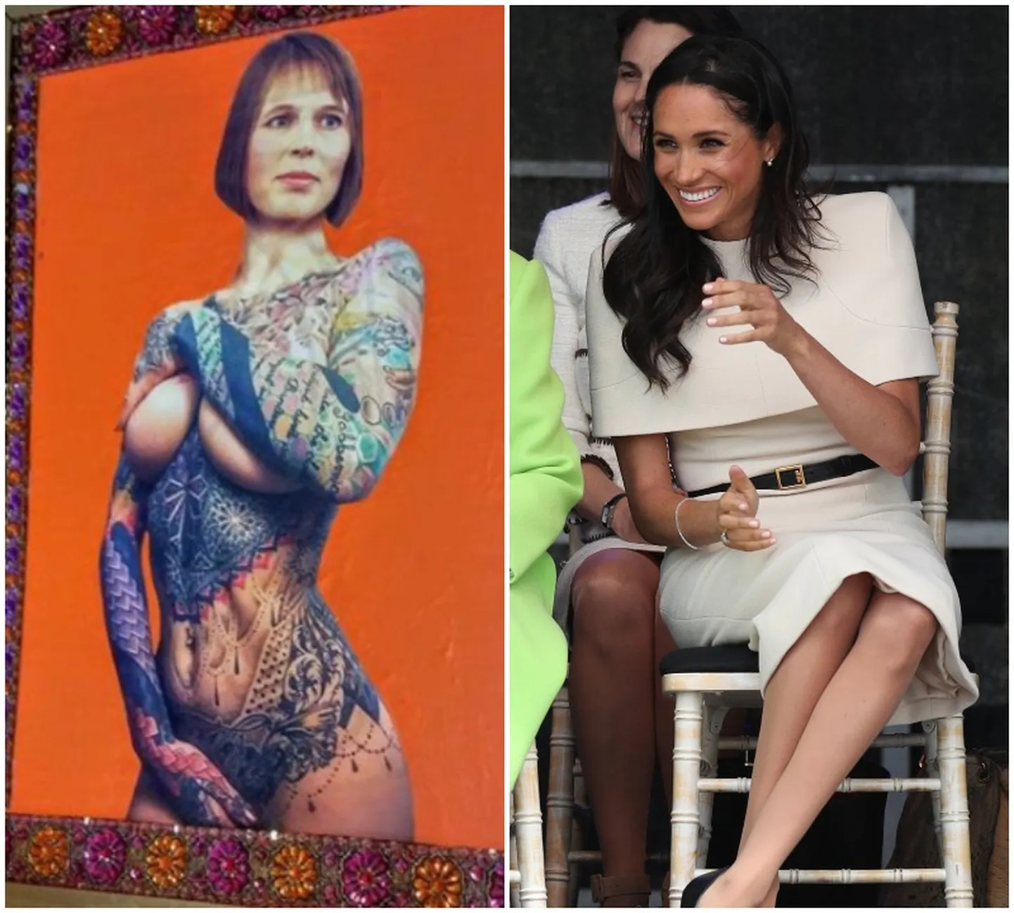 President Kaljulaidist aktimaali teinud kunstnik Toivo Pilt läks nüüd Meghan Markle'i kallale.