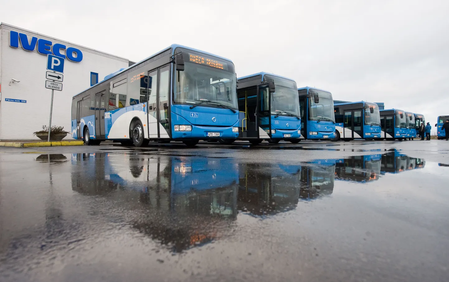 Купленные эстонским государством за квоты на загрязнение автобусы